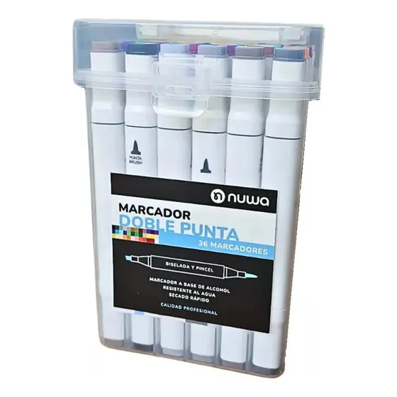 Marcadores Touchstar Linea Urbana X36 Unidades Doble Punta