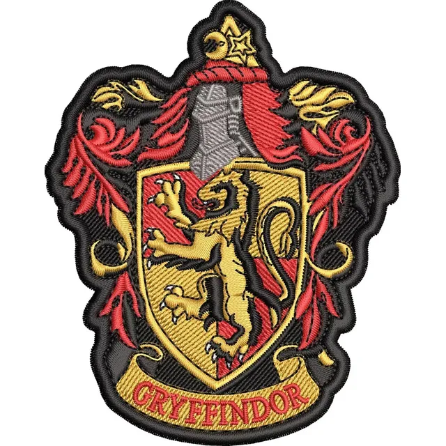 Patch Bordado Harry Potter Brasão Grifinória Gryffindor