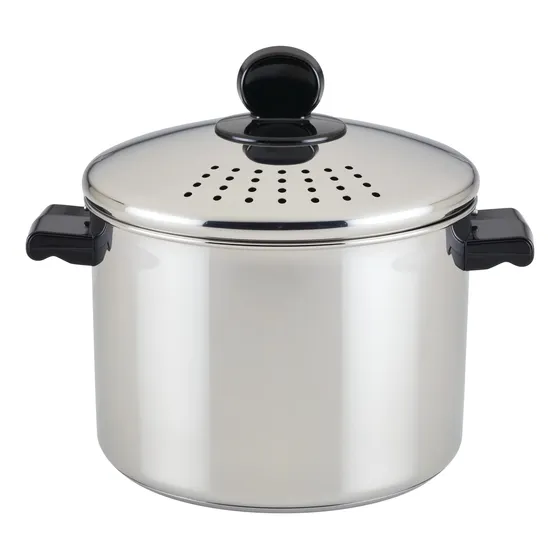 Farberware - Serie Clásica De Olla Con Escurridor Cubierto.