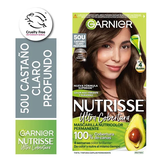  Kit Nutrisse Ultra Cobertura Garnier Coloración Permanente