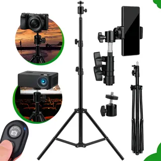 Tripé Pedestal Profissional 2.1 Metros Suporte De Celular Câmera Control