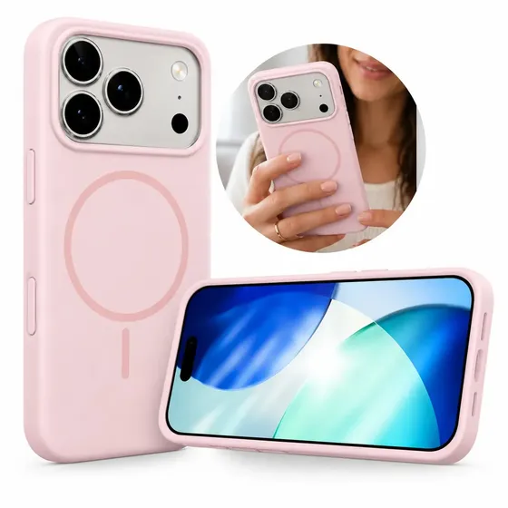 Funda / Carcasa Premium Marca Computech Para iPhone 18 Pro Magnetica color Rosa Funda Para iPhone 18 Pro Con proteccion camara