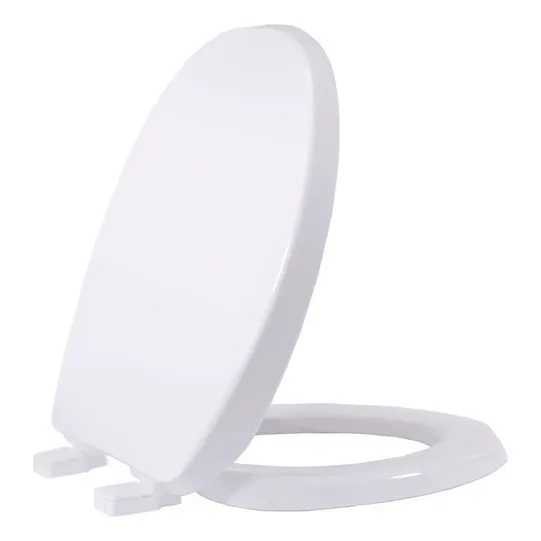 Tampa De Privada Universal Oval Tupan Branca Com Amortecedor Cor Branco