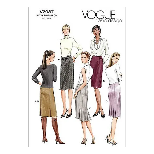 Vogue Patterns Falda Para Mujer Talla