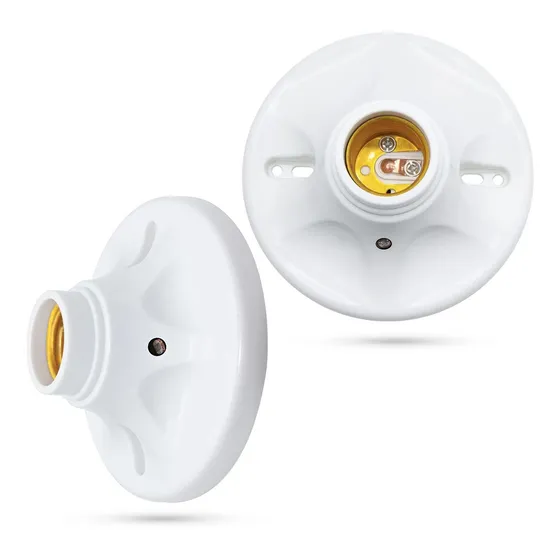 2 Lampara Sensor Movimiento Base Tornillo E27 Control