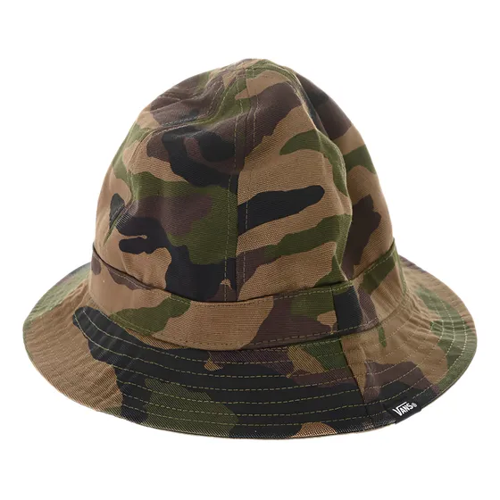 Chapeu Bucket Hat Vans Montera Dupla Face Camuflado/verde