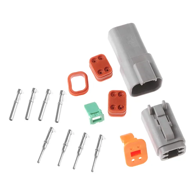 Conector A Prueba De Agua Socket Plug Dt06/04 Cable Eléctric