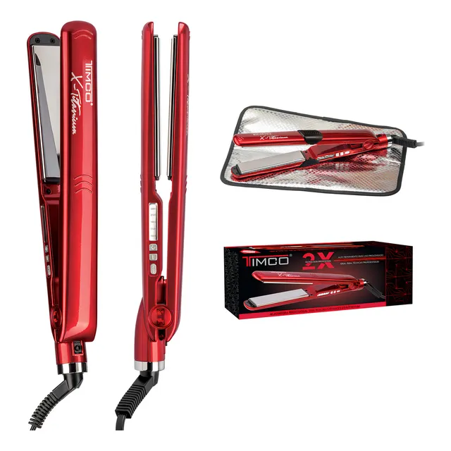 Alaciadora Profesional X-titanium 25mm Timco Tit-230r Color Rojo