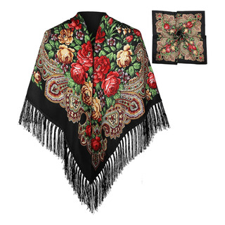 Rebozo Chal Pashmina Unisex Mexicano De Telar Bordado Floral Rebozo Chal Pashmina Unisex Mexicano De Telar Bordado Floral