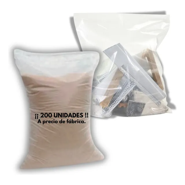 Bolsa Barraca ¡ 200 Unidades ! - 50 X 60 Cm - 80 Micrones. 