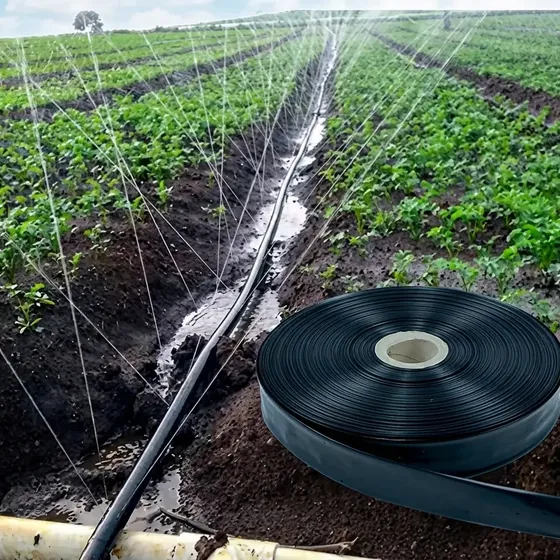 Mangueira Irrigação Aspersão Perfurada Tripa  - 100 Metros