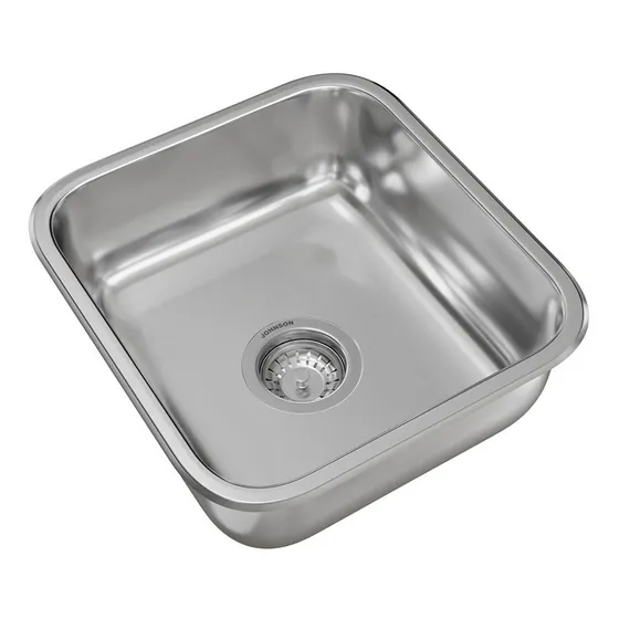 Pileta Acero 304 E37 Johnson Acero Color Plateado
