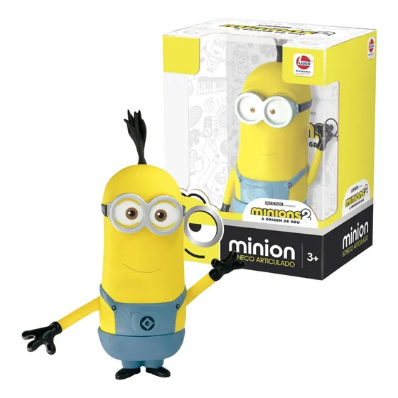 Boneco De Vinil Articulado Kevin Minions Meu Malvado Favorito Brinquedo Infantil Líder