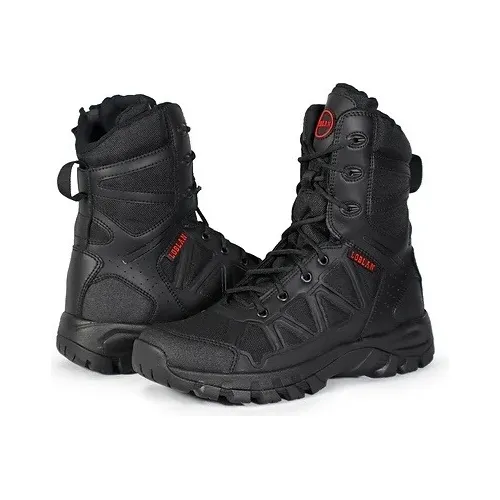 Botas Para Caballero Negra Tactica Mod-9992 Loblan
