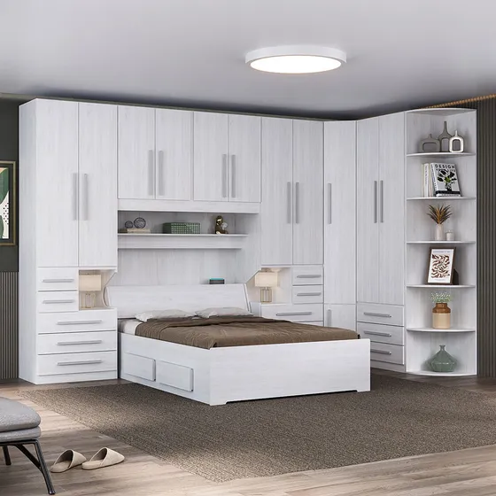 Quarto De Casal De Canto E Sem Cama 1344s Carvalho