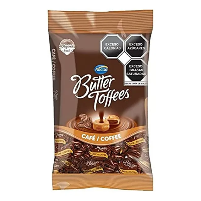 Arcor Caramelos Butter Toffees Original Con Café 50p 300g