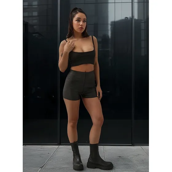 Short Engomado Basico Vesper  Mujer Naif