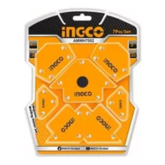 Set X7 Escuadra Magneticas Ingco Amwh7002