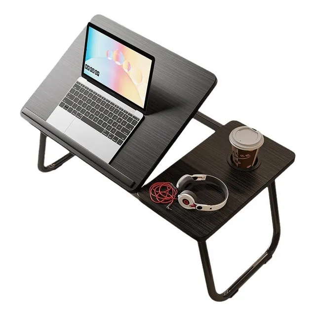 Mesa Plegable Para Laptop De 5 Niveles Con Portavasos Ranura