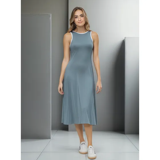 Vestido Corto Mujer Azul Acero Rutta 106083