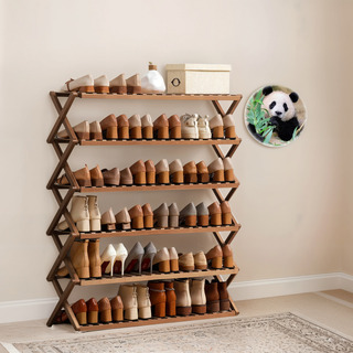 Almacenamiento Zapatos Zapateras 6 Piso Bamboo Organizador Color Madera Almacenamiento Zapatos Zapateras 6 Piso Bamboo Organizador Color Madera