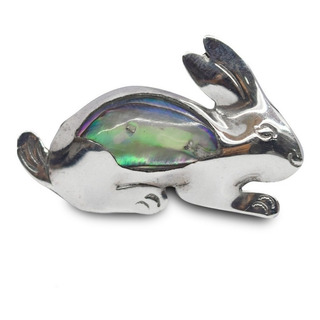 Conejo Prendedor Abulon Plata 925 Conejo Prendedor Abulon Plata 925