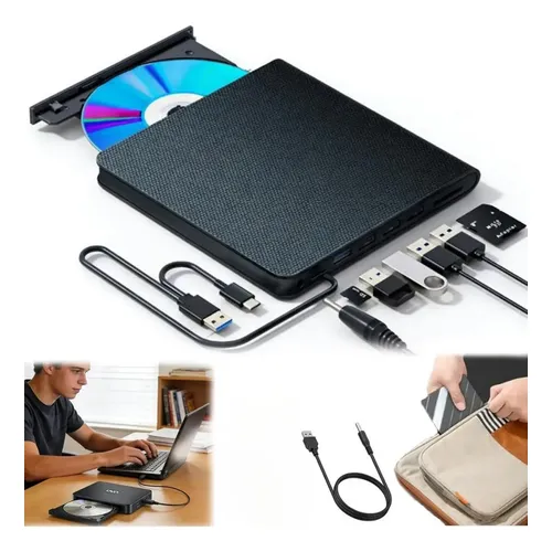 Hqya Unidade Externa De Blu-ray, Reprodutor Portátil De | MercadoLivre