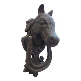 Campana Aldaba Tocapuerta Llamador De Hierro Fundido Caballo Campana Aldaba Tocapuerta Llamador De Hierro Fundido Caballo