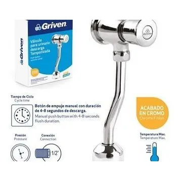 Válvula Para Urinario Descarga Temporizada Griven Mayor Deta