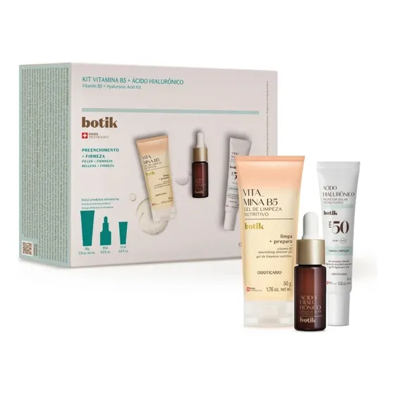 Kit Skincare Botik Ácido Hialurônico (3 Itens)