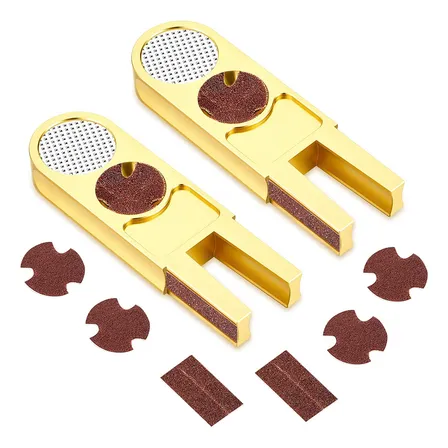 2 Piezas De Billar Pool Cue Tip Shaper Tool Cue Tip Scu...