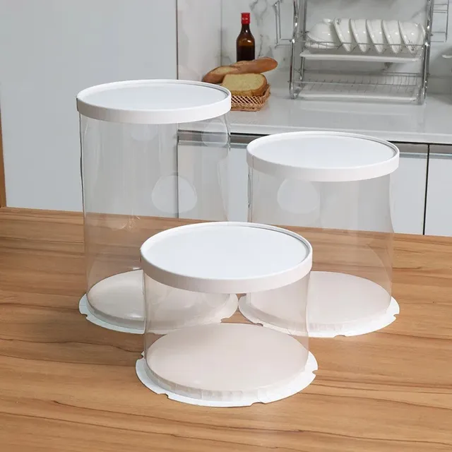 Caja Acetato Plástico Para Tortas, Postres Y Regalos 22x30  