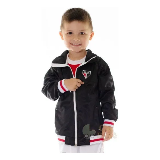 Jaqueta Infantil São Paulo Blusa De Frio Flanelada Oficial