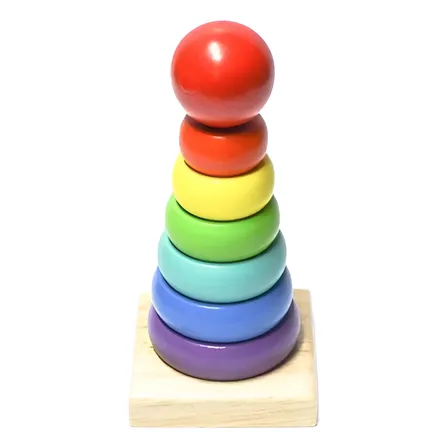 Juguete De Encaje De Madera Montessori Apilable