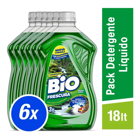 Pack Detergente Líquido Concentrado Biofrescura 18 Lt