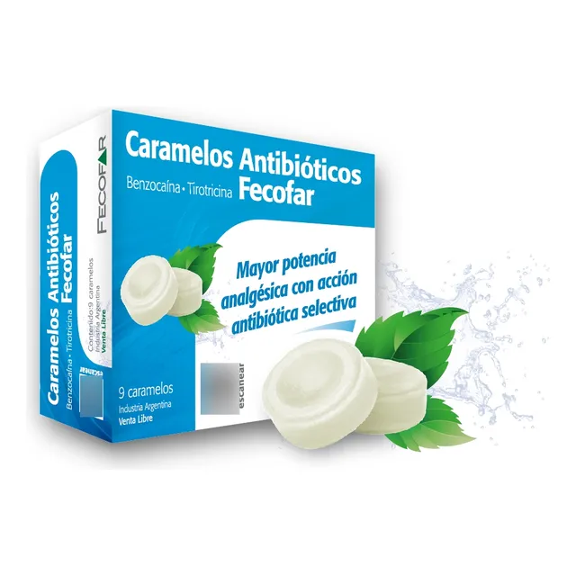 Caramelos Antib Fecofar X 9