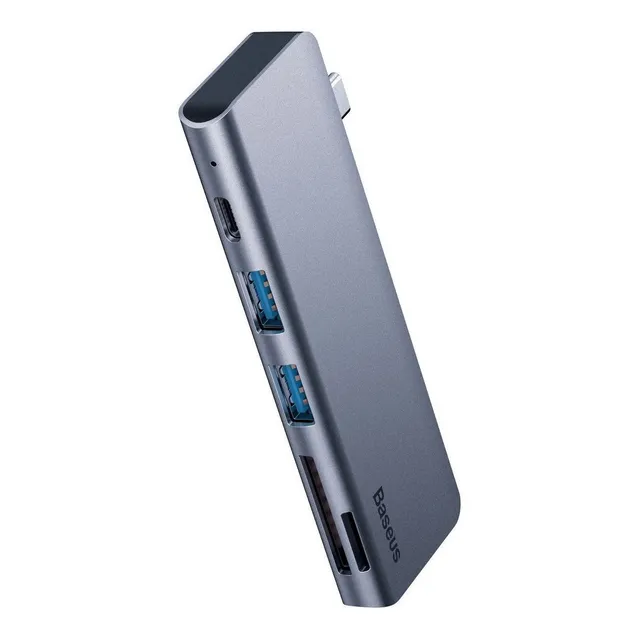 Hub Baseus Harmonica 5n1 tipo C + 2* USB 3.0 + SD + Tf