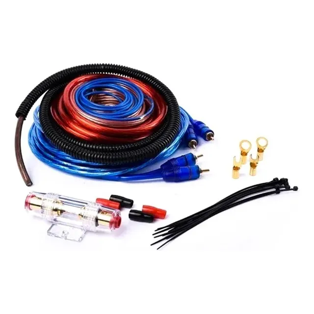 Kit Cables Instalación Potencia 4 Gauge 2500w De Audio Auto