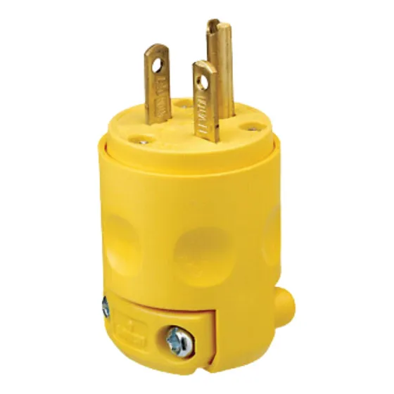 Clavija Pvc 2p 3h 20a 250v Amarilla Nema 620pv Leviton
