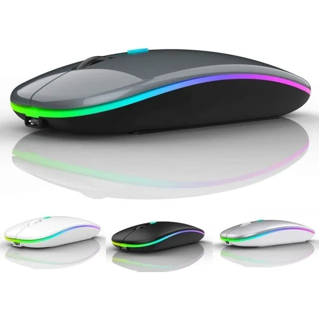 Mouse Moderno Inalambrico 2.4 Ghz Color Negro
