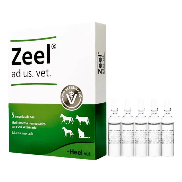 Zeel Ad Us. Vet. Caja X 5 Ampollas De 5 Ml 