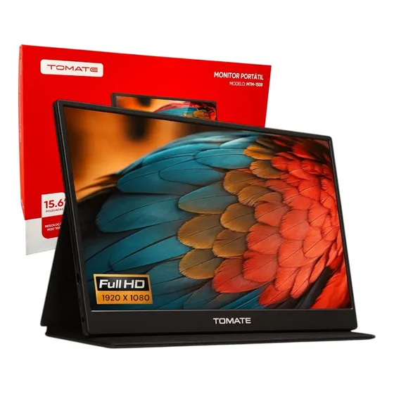 Monitor Portátil Ultra Sllin Viagens Trabalho Tipe-c Hdmi