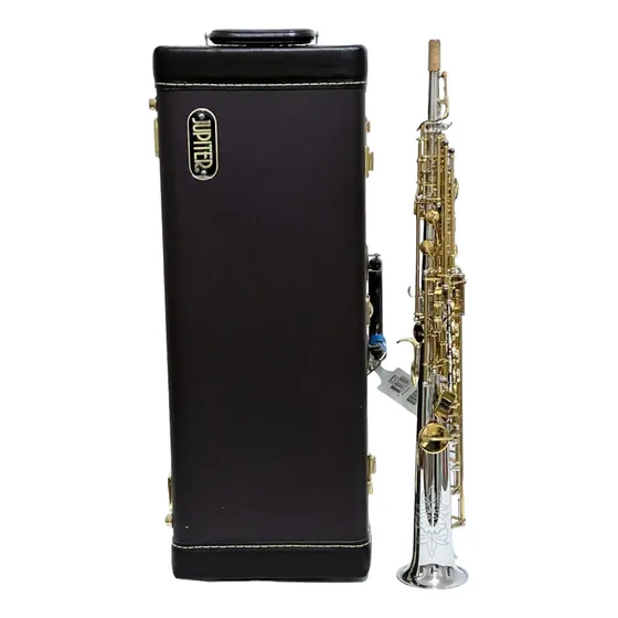 Saxofone Soprano Jupiter Jps847sg Prata Esterlina