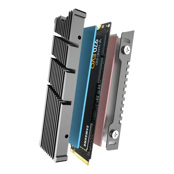 Dissipador Calor Alumínio Thermal Pad Ssd Nvme M.2 2280 Jeyi