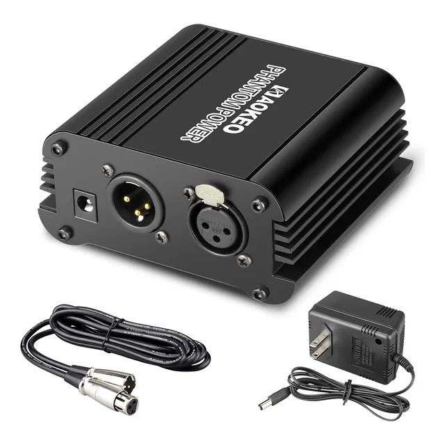 Aokeo 1-canal 48v Phantom Power Supply With Adapter, Bo...