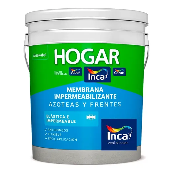 Membrana Liquida Inca Hogar Azoteas Y Frentes 20kg Color Blanco | Cuotas sin interés