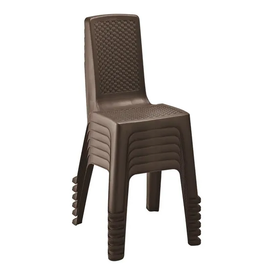 Silla Eterna Sin Brazos Rimax X 6 Und Color Wengue