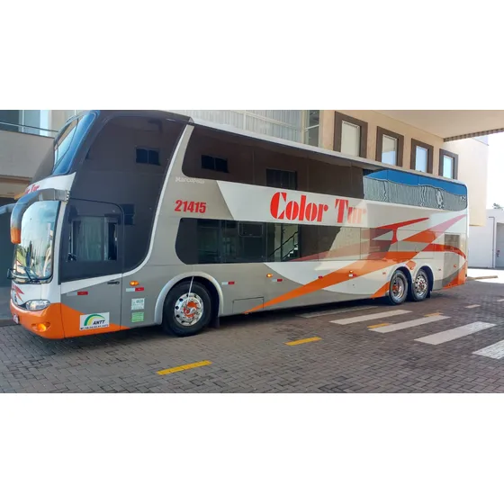 Marcopolo Dd 52 Lugares Com Sofá E Mesa De Jogos