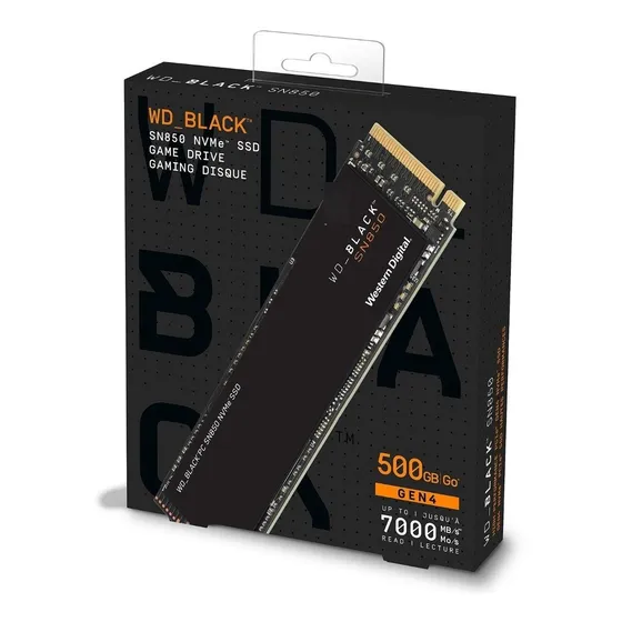 Disco M.2 Wd Black Sn850 Nvme M.2 2280 500gb 7000mb/s Read