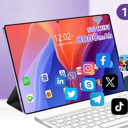 Tablet Android 15 Hancdon Tab Kit Completo Ram 12gb 512gb 11.6'' Hd Tela Apoia Wifi 2,4/4g/5g Dual Sim Bateria 8800mah Com Caneta+teclado E Mouse Profissional Estudo Trabalho Jogos 2 Em 1 Tablets Pc